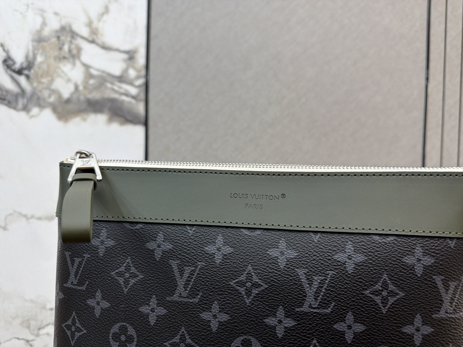Louis Vuitton Monogram Eclipse Pochette Voyage Clutch Bag (Men's Travel Pouch Edition)