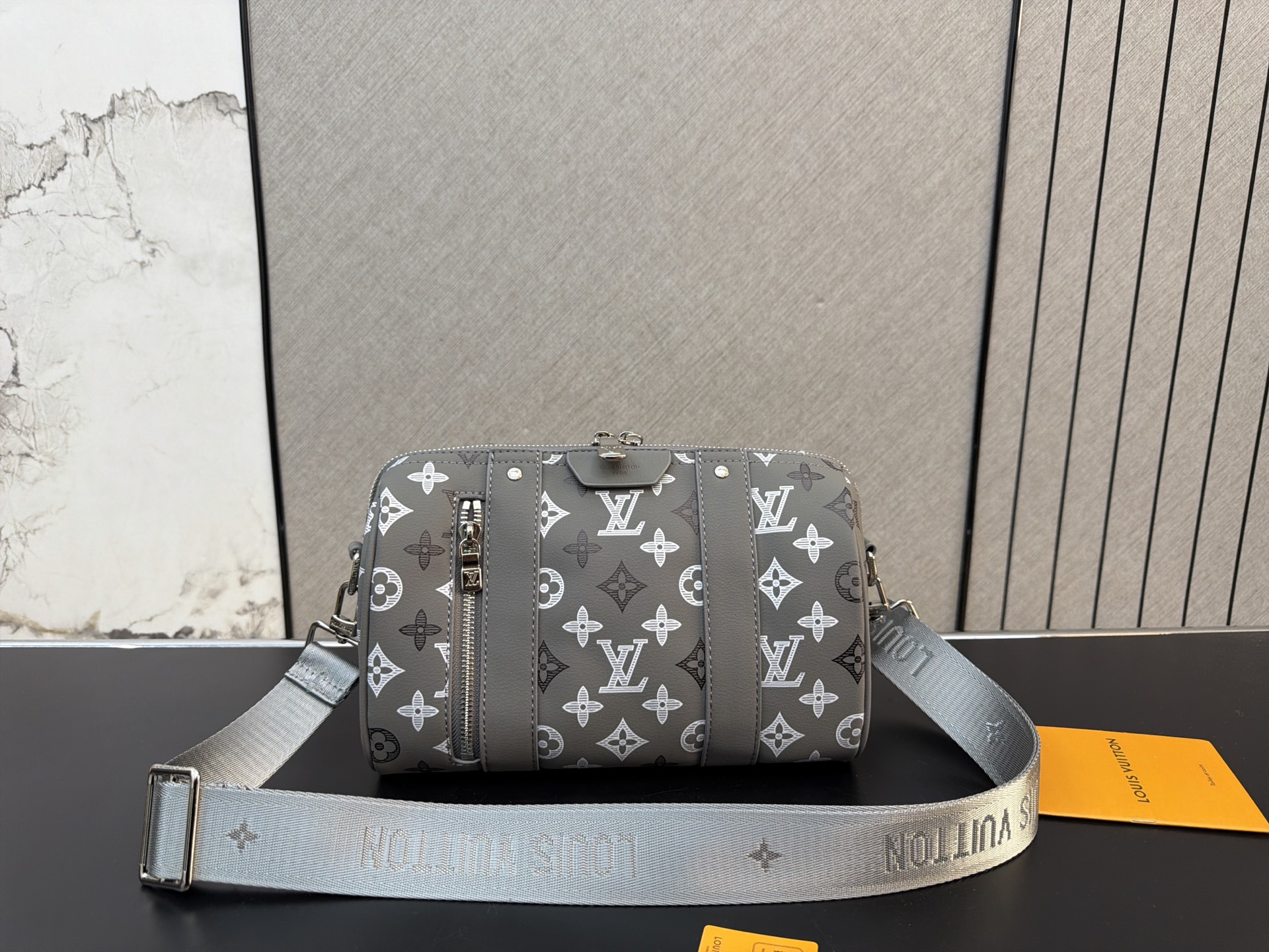 Louis Vuitton City Keepall Monogram Canvas Barrel Bag (Grey Unisex Edition)