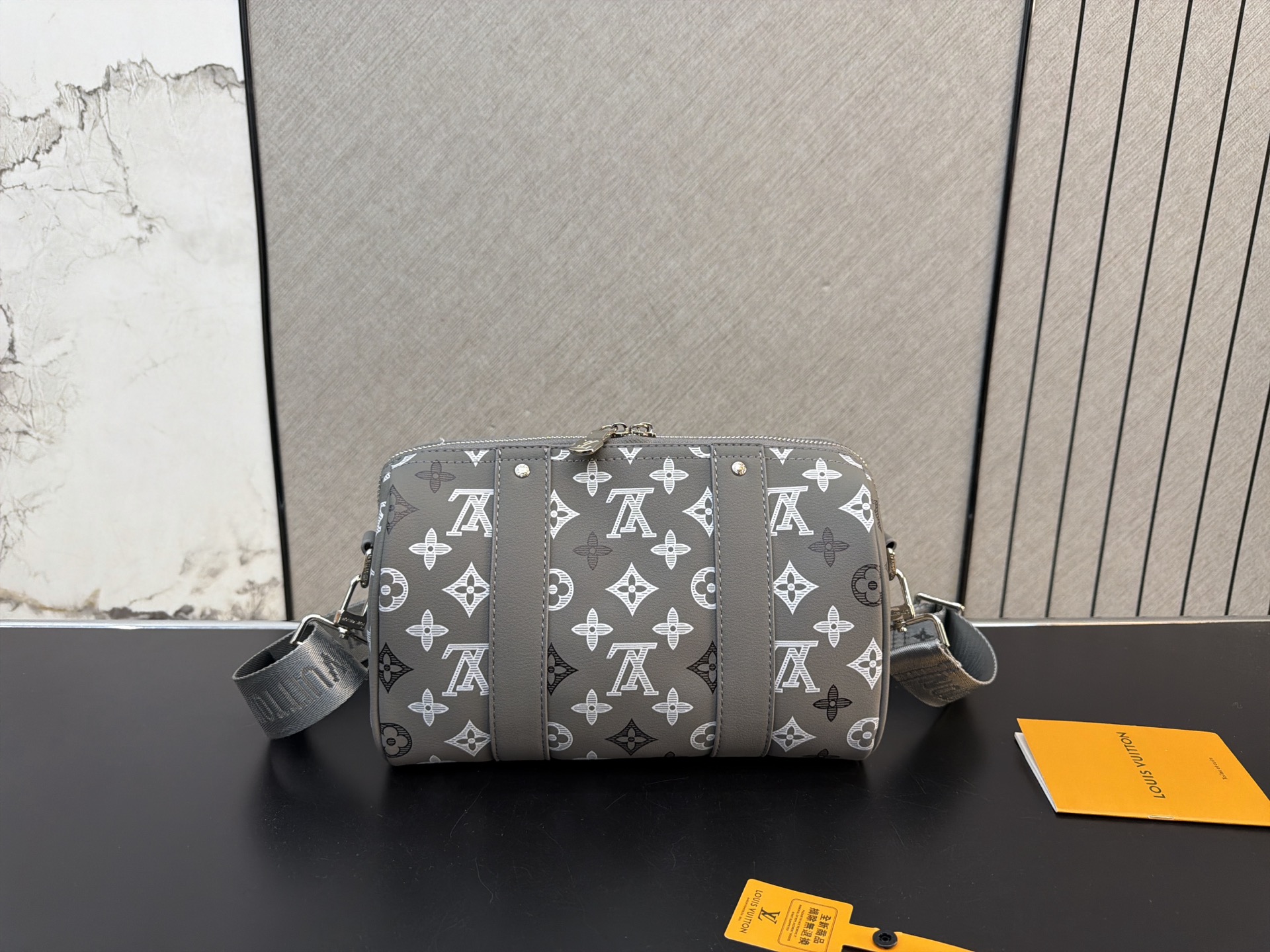 Louis Vuitton City Keepall Monogram Canvas Barrel Bag (Grey Unisex Edition)