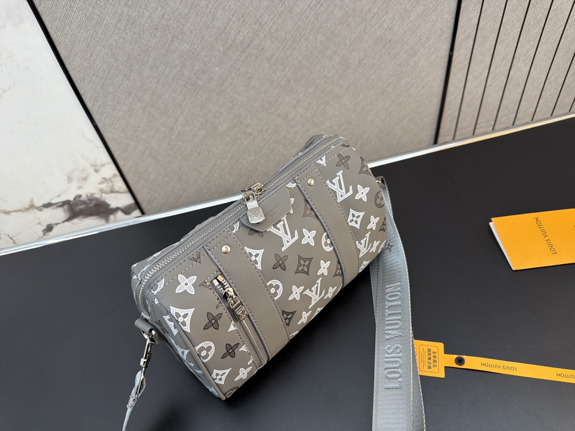Louis Vuitton City Keepall Monogram Canvas Barrel Bag (Grey Unisex Edition)