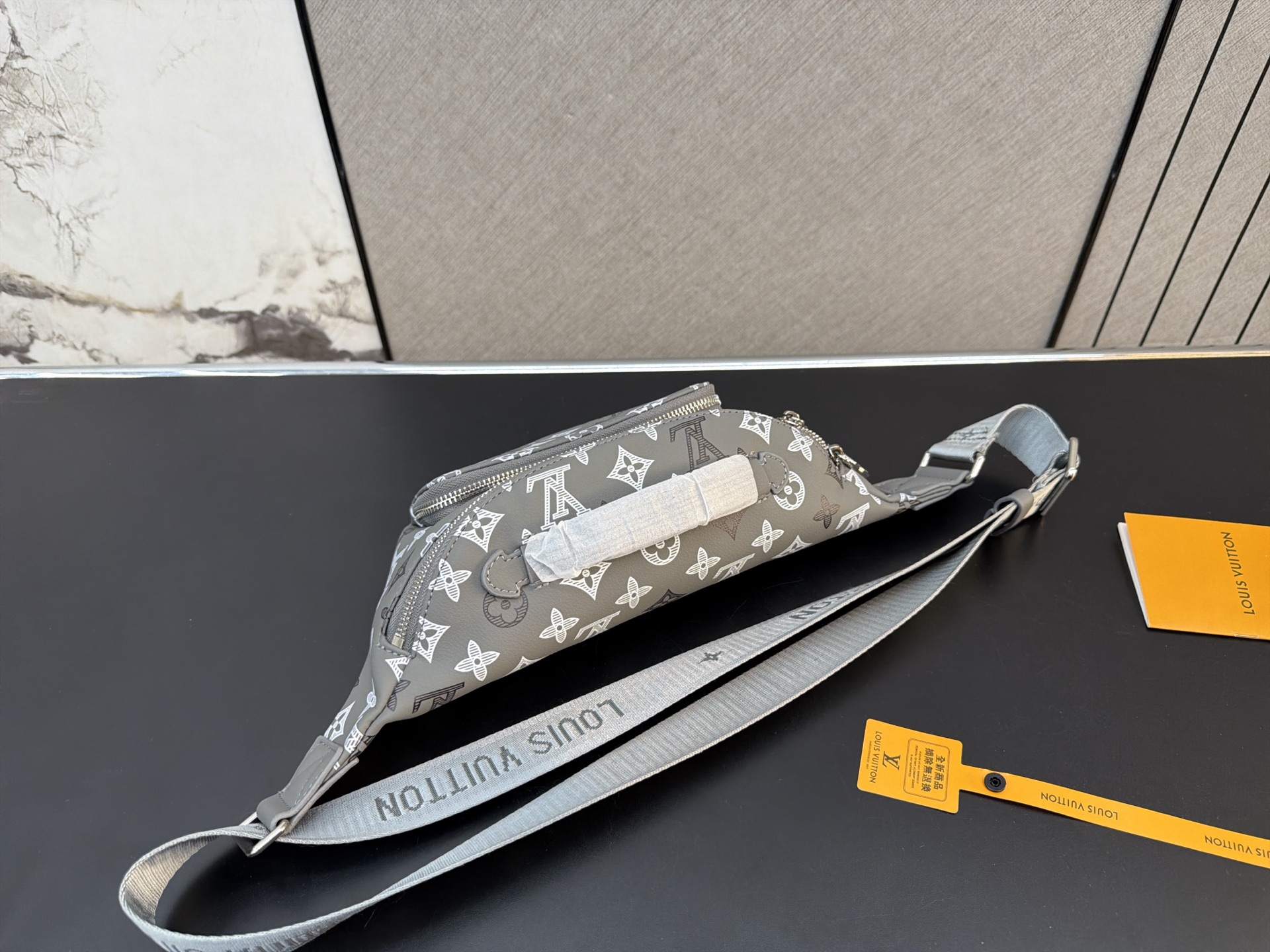 Louis Vuitton Bumbag Rush Grey Monogram Canvas Waist Bag (Unisex Edition)