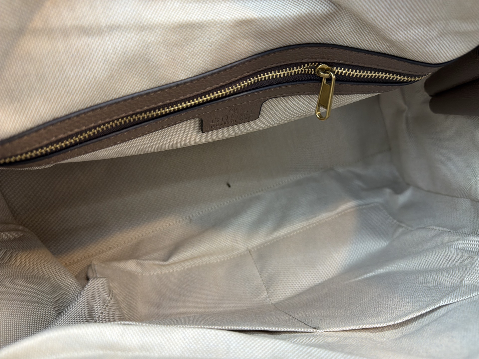 Chic GG-Style Monogram Canvas Boston Bag with Web Stripe, Leather Trim & Dust Bag