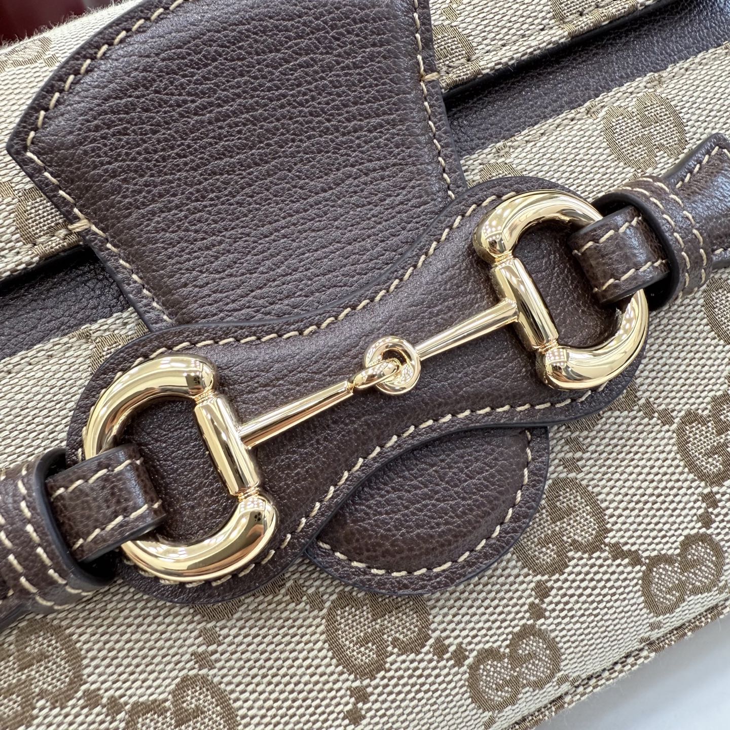 Chic Primavera-Style Horsebit GG Canvas Top Handle Bag with Detachable Strap & Full Packaging