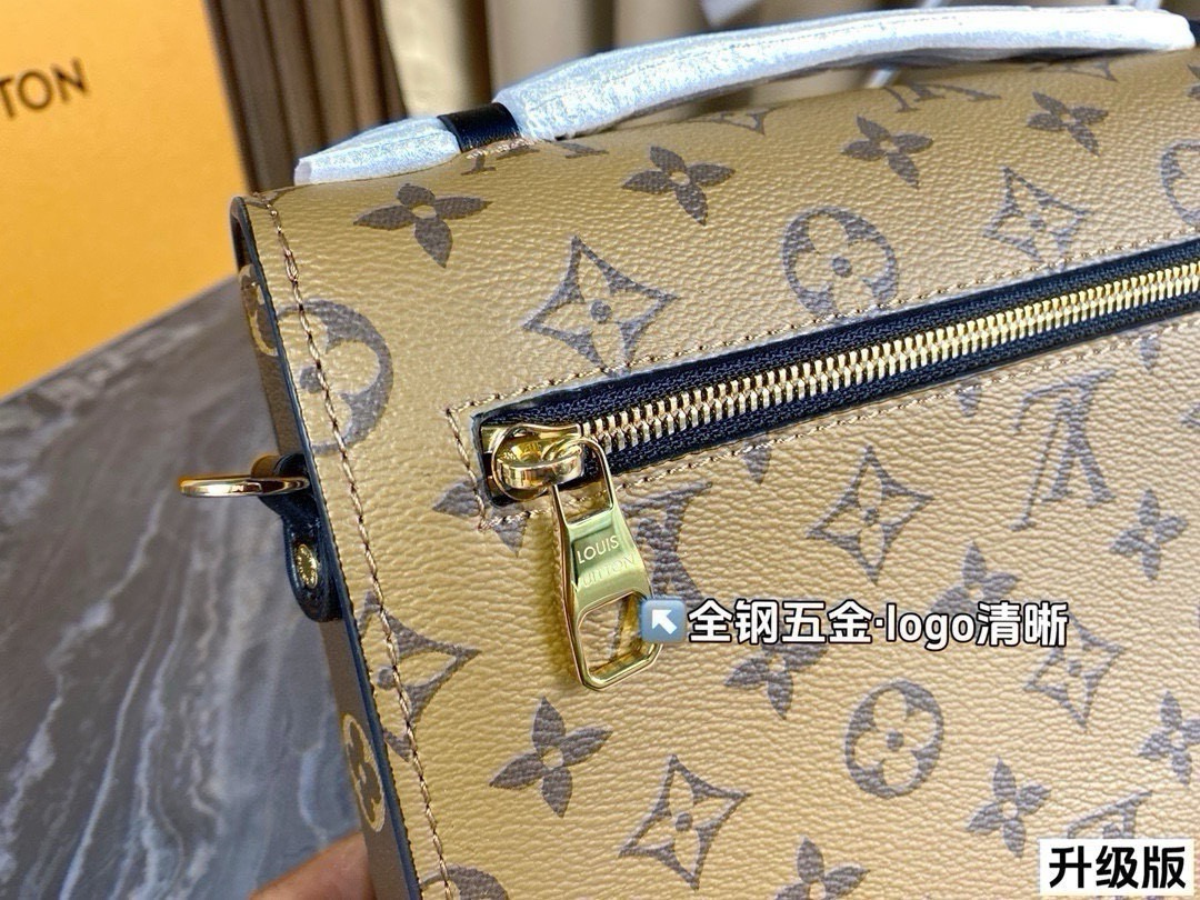 Chic Métis-Style Monogram Canvas Messenger Bag with Multiple Compartments & Full Packaging (Upgraded Version)