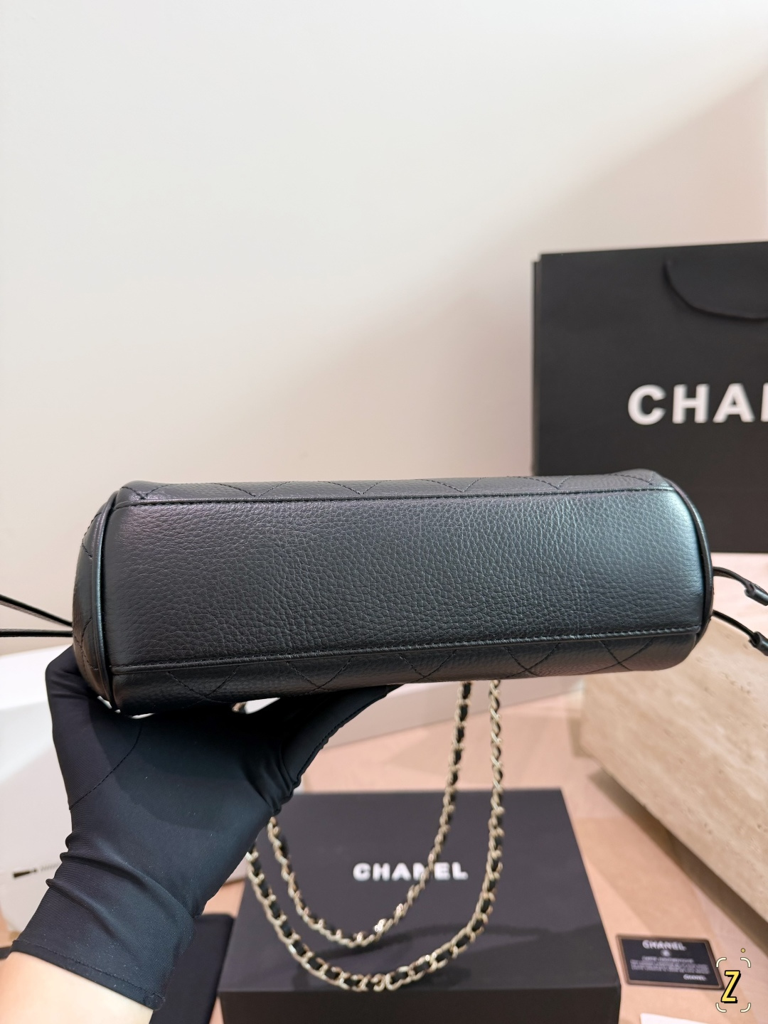 Chanel 26S Grained Calfskin Flap Bag with Gold Hardware (30cm) - With Gift Box