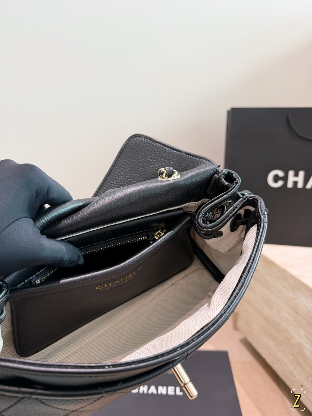Chanel 26S Grained Calfskin Flap Bag with Gold Hardware (30cm) - With Gift Box