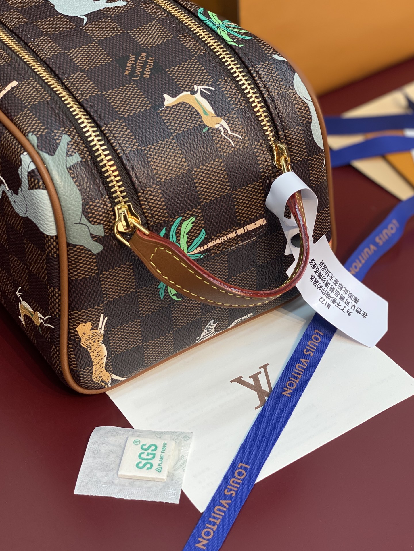 Louis Vuitton x The Darjeeling Limited Dopp Kit in Damier Ebene Canvas (28x15x16.5cm)
