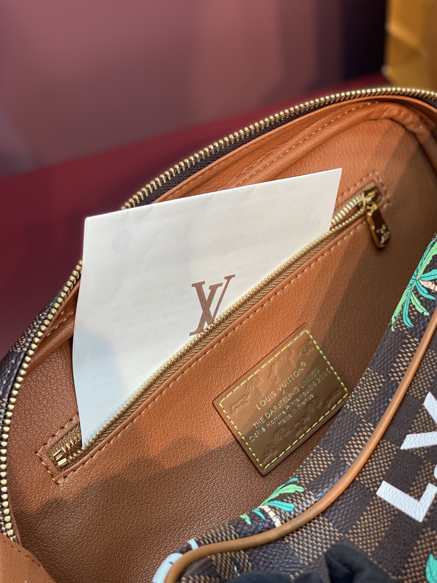 Louis Vuitton x The Darjeeling Limited Dopp Kit in Damier Ebene Canvas (28x15x16.5cm)