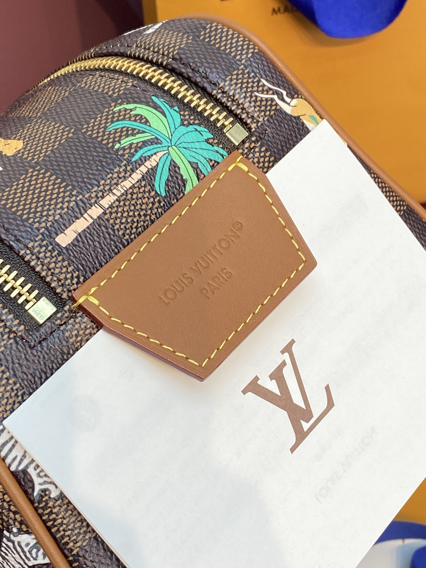 Louis Vuitton x The Darjeeling Limited Dopp Kit in Damier Ebene Canvas (28x15x16.5cm)