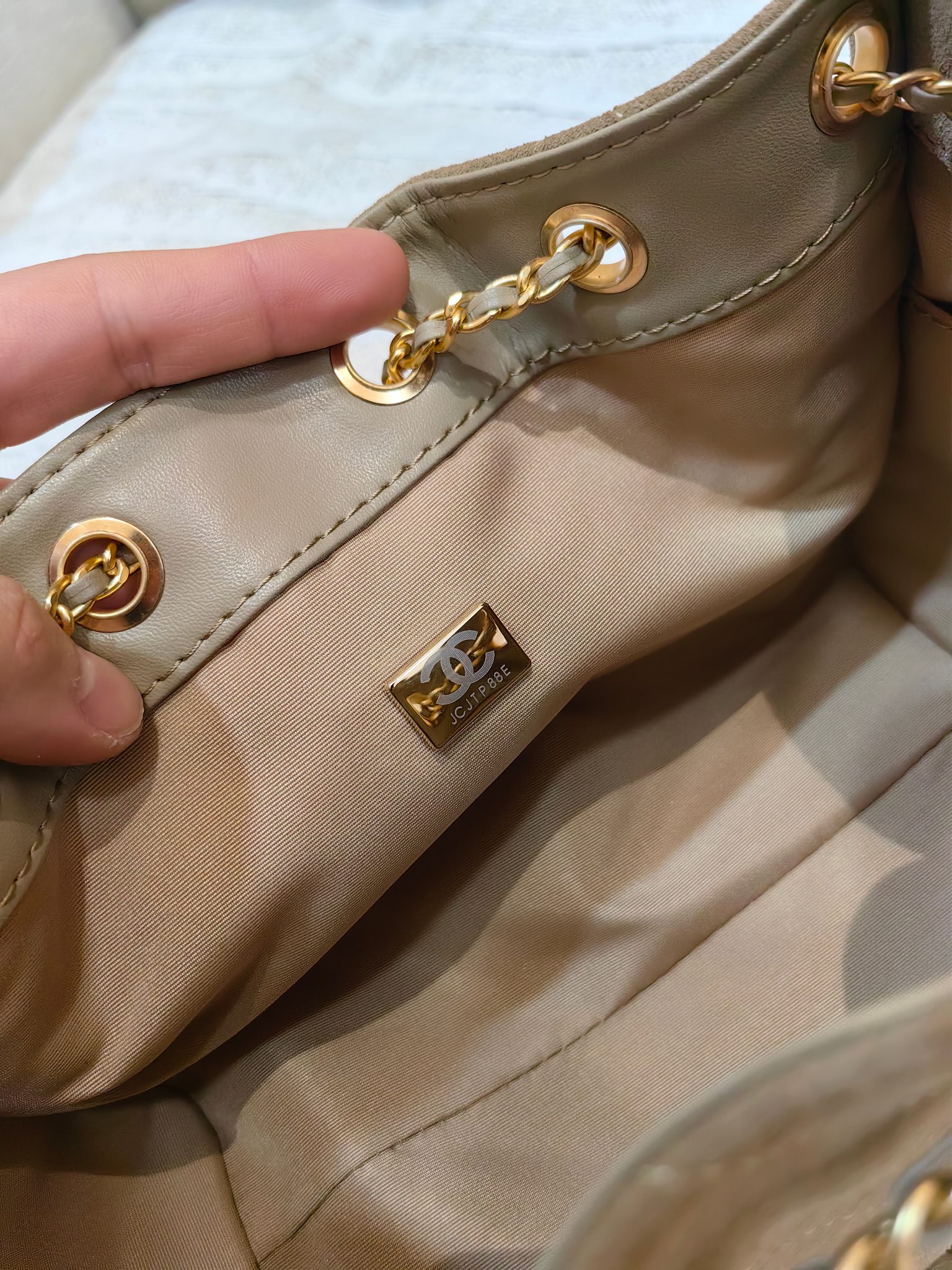 Chanel 26C Mini 25 Bag in Matte Caviar Leather with Gold Chain (22x11x20cm)