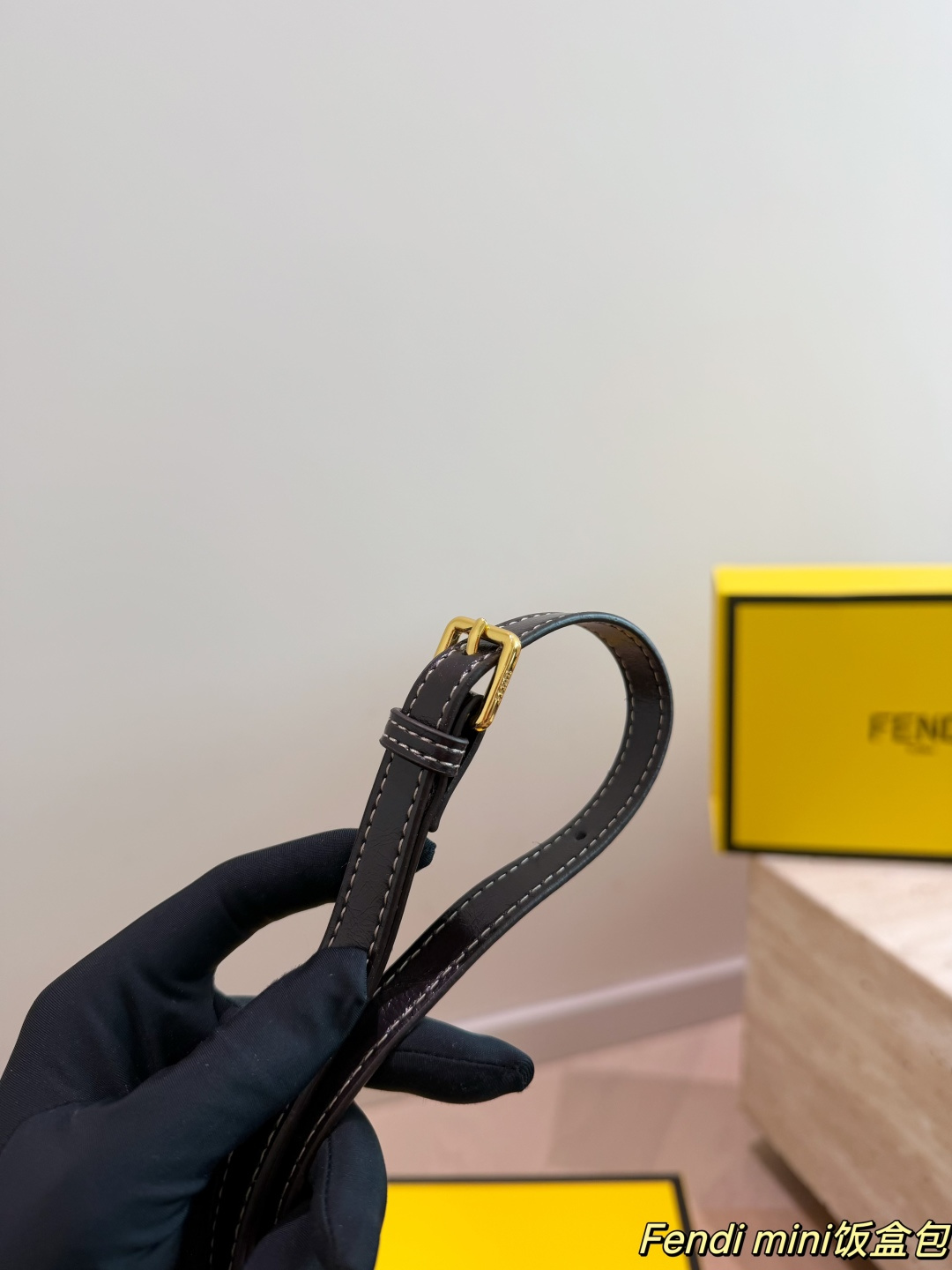 Fendi FF Monogram Mini Vanity Case Bento Bag (Top Handle & Crossbody)